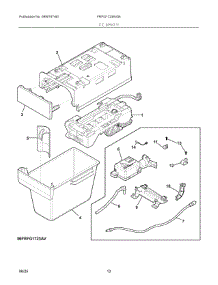 07 - Ice Maker parts for Electrolux Refrigerator FRFG1723AV04 from AppliancePartsPros.com