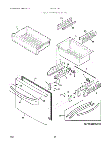 02 - Freezer Drawers, Basket parts for Electrolux Refrigerator FRFG1813AV from AppliancePartsPros.com