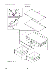 05 - Shelves parts for Electrolux Refrigerator FRFG2011AV00 from AppliancePartsPros.com
