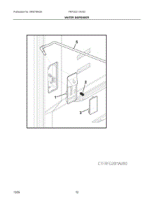 07 - Water Dispenser parts for Electrolux Refrigerator FRFG2011AV00 from AppliancePartsPros.com