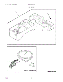 08 - Ice Maker parts for Electrolux Refrigerator FRFG232LAF0 from AppliancePartsPros.com