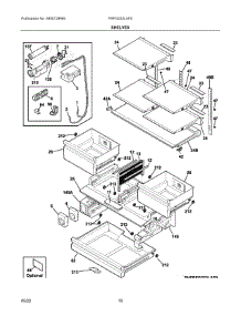 05 - Shelves parts for Electrolux Refrigerator FRFG232LAF0 from AppliancePartsPros.com