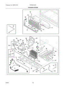 06 - Cooling System parts for Electrolux Refrigerator FRFN2813AF2 from AppliancePartsPros.com