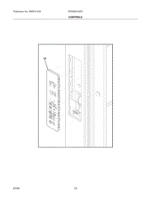 07 - Controls parts for Electrolux Refrigerator FRFN2813AF2 from AppliancePartsPros.com