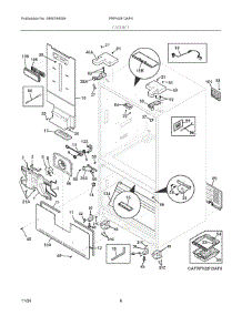 04 - Cabinet parts for Electrolux Refrigerator FRFN2813AF4 from AppliancePartsPros.com