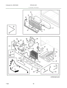 06 - Cooling System parts for Electrolux Refrigerator FRFN2813AF4 from AppliancePartsPros.com
