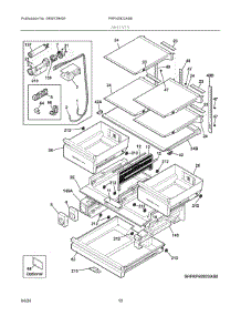 05 - Shelves parts for Electrolux Refrigerator FRFN2823AS6 from AppliancePartsPros.com