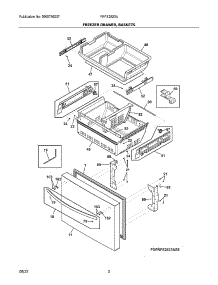 Freezer Drawer, Baskets parts for Electrolux Refrigerator FRFS2823AD4 from AppliancePartsPros.com
