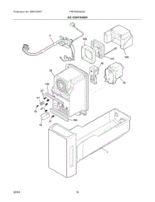 08 - Ice Container parts for Electrolux Refrigerator FRFS2823ADA from AppliancePartsPros.com