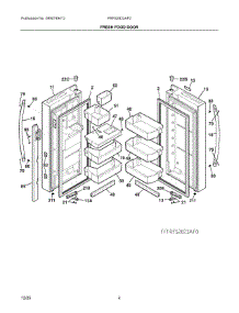 03 - Fresh Food Door parts for Electrolux Refrigerator FRFS2823AF0 from AppliancePartsPros.com