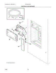 07 - Controls & Ice Dispenser parts for Electrolux Refrigerator FRFS2823AF0 from AppliancePartsPros.com