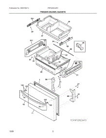 02 - Freezer Drawer, Baskets parts for Electrolux Refrigerator FRFS2823AF0 from AppliancePartsPros.com