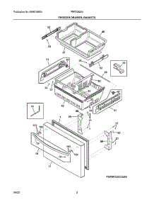 Freezer Drawer, Baskets parts for Electrolux Refrigerator FRFS2823AS3 from AppliancePartsPros.com