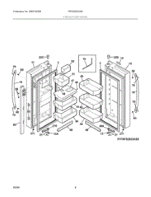 03 - Fresh Food Door parts for Electrolux Refrigerator FRFS2823AS6 from AppliancePartsPros.com