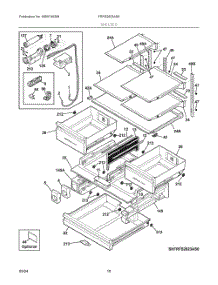 05 - Shelves parts for Electrolux Refrigerator FRFS2823AS6 from AppliancePartsPros.com