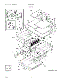 05 - Shelves parts for Electrolux Refrigerator FRFS2823ASB from AppliancePartsPros.com