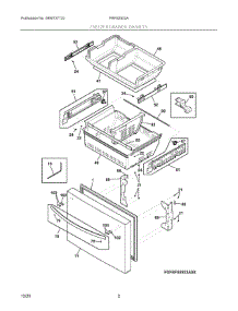 02 - Freezer Drawer, Baskets parts for Electrolux Refrigerator FRFS2823AW5 from AppliancePartsPros.com