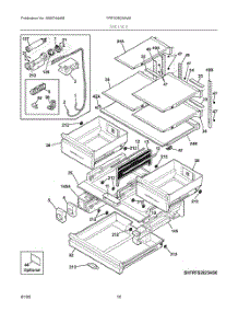 05 - Shelves parts for Electrolux Refrigerator FRFS2823AW9 from AppliancePartsPros.com