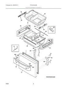 02 - Freezer Drawer, Baskets parts for Electrolux Refrigerator FRFS2823AWB from AppliancePartsPros.com