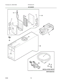 09 - Ice Maker parts for Electrolux Refrigerator FRFS282LAF0 from AppliancePartsPros.com