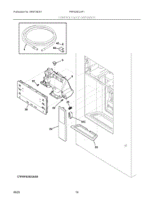 07 - Controls & Ice Dispenser parts for Electrolux Refrigerator FRFS282LAF1 from AppliancePartsPros.com