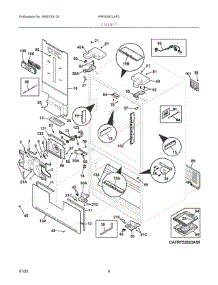 04 - Cabinet parts for Electrolux Refrigerator FRFS282LAF2 from AppliancePartsPros.com