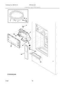 07 - Controls & Ice Dispenser parts for Electrolux Refrigerator FRFS282LAF2 from AppliancePartsPros.com