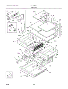05 - Shelves parts for Electrolux Refrigerator FRFS282LAF5 from AppliancePartsPros.com