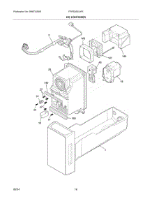 08 - Ice Container parts for Electrolux Refrigerator FRFS282LAF5 from AppliancePartsPros.com
