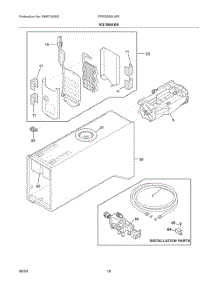 09 - Ice Maker parts for Electrolux Refrigerator FRFS282LAF6 from AppliancePartsPros.com