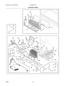 06 - Cooling System parts for Electrolux Refrigerator FRFS282LAF6 from AppliancePartsPros.com