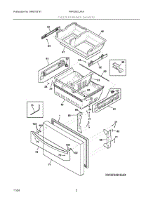 02 - Freezer Drawer, Baskets parts for Electrolux Refrigerator FRFS282LAFA from AppliancePartsPros.com