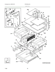 05 - Shelves parts for Electrolux Refrigerator FRFS282LAFA from AppliancePartsPros.com