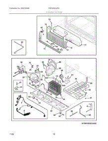06 - Cooling System parts for Electrolux Refrigerator FRFS282LAFB from AppliancePartsPros.com