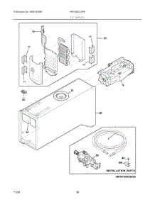 09 - Ice Maker parts for Electrolux Refrigerator FRFS282LAFB from AppliancePartsPros.com