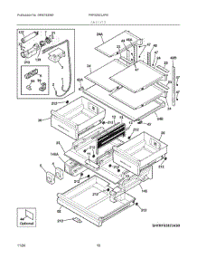 05 - Shelves parts for Electrolux Refrigerator FRFS282LAFB from AppliancePartsPros.com