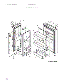03 - Refrigerator Door parts for Electrolux Refrigerator FRMS2733AV00 from AppliancePartsPros.com