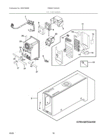 09 - Ice Container parts for Electrolux Refrigerator FRMS2733AV00 from AppliancePartsPros.com