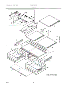05 - Shelves parts for Electrolux Refrigerator FRMS2733AV00 from AppliancePartsPros.com