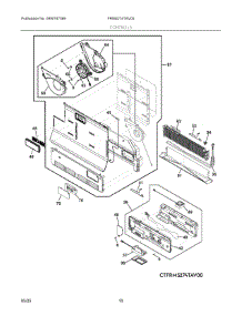 06 - Controls parts for Electrolux Refrigerator FRMS274TAV00 from AppliancePartsPros.com