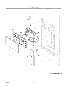 08 - Ice & Water Dispenser parts for Electrolux Refrigerator FRMS274TAV00 from AppliancePartsPros.com