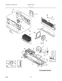 07 - System parts for Electrolux Refrigerator FRMS274TAV00 from AppliancePartsPros.com