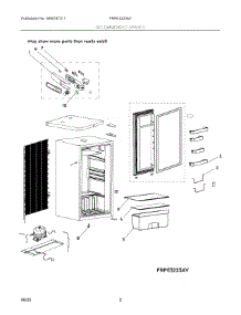 02 - Recommended Spares parts for Electrolux Refrigerator FRPE3223AV from AppliancePartsPros.com