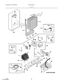 07 - System parts for Electrolux Refrigerator FRSC2333AS2 from AppliancePartsPros.com
