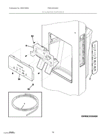 08 - Ice & Water Dispenser parts for Electrolux Refrigerator FRSC2333AS2 from AppliancePartsPros.com