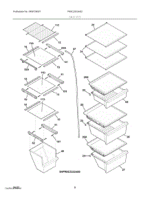 05 - Shelves parts for Electrolux Refrigerator FRSC2333AS3 from AppliancePartsPros.com