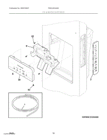 08 - Ice & Water Dispenser parts for Electrolux Refrigerator FRSC2333AS3 from AppliancePartsPros.com