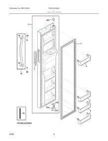 02 - Freezer Door parts for Electrolux Refrigerator FRSC2333AS4 from AppliancePartsPros.com