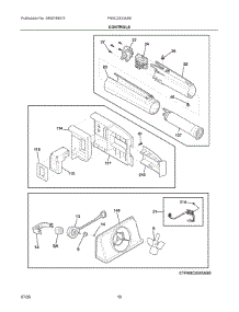 06 - Controls parts for Electrolux Refrigerator FRSC2333AS8 from AppliancePartsPros.com