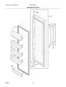 03 - Refrigerator Door parts for Electrolux Refrigerator FRSC2333AS9 from AppliancePartsPros.com